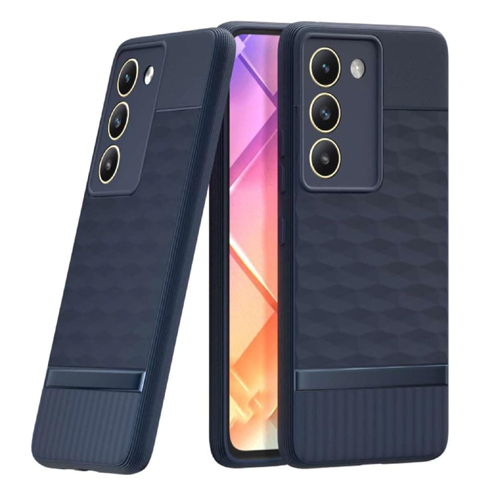 Amazon Brand-Solimo Shockproof Case for Vivo Y200e 5G / T3 5G | Full Camera Protection | TPU Flexible Back Cover for Vivo Y200e 5G / T3 5G (Steel Blue)