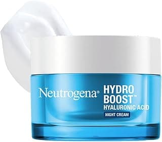 Neutrogena Hydro Boost Hyaluronic Acid Night Cream | Enriched with Amino Acids, Electrolytes | 72-Hour Deep Hydration | All Skin Types | For Men & Women 50g