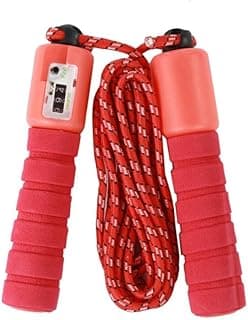 Skipping Rope with Digital Counter, Adjustable Jump Rope for Fitness, Cardio, and Weight Loss, Non-Slip Handles
