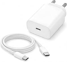 25W Charger for Samsung with Type C Cable | Super Fast Charging for Galaxy S26/S25 Ultra, S24 FE, A56/A36, M15/M17/M55 5G, F15/F55/Z Fold & S/A/M/F/Z Series - BIS Certified