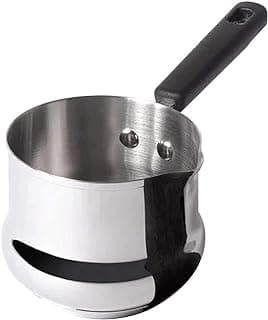 Meyer Nickel Free Stainless Steel Mini Pot | Milk Pan, Tea Pan Stainless Steel, Milk Pan Induction Base | Chai Pan | Small Saucepan | Milk Boiling Vessel | Saucepan with Handle, 10cm, Grey |0.60 liter
