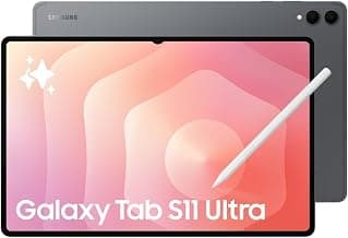 Samsung Galaxy Tab S11 Ultra with AI, Hexagonal S-Pen in-Box, 36.9 cm (14.6 Inch) Dynamic AMOLED 2X Display, 120Hz Refresh Rate, Pre Loaded Pro Apps, 12GB RAM, 512GB Storage, Wi-Fi Tablet, Gray