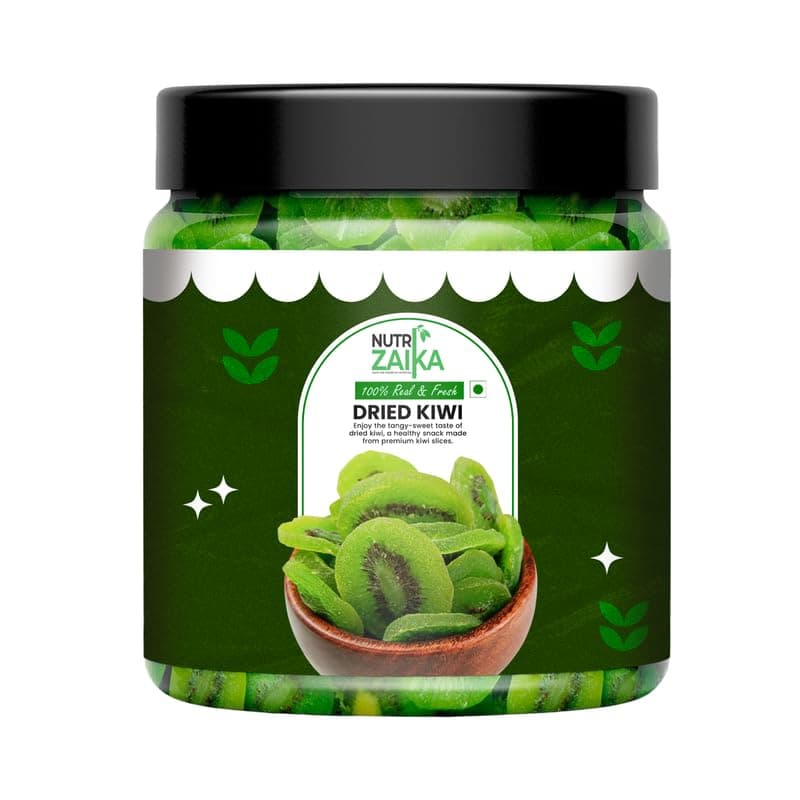 NUTRIZAIKA Premium Dried Kiwi Slices 500 gm | Rich in Vitamins & Minerals | Dehydrated Fruits | Natural Sweet Kiwi