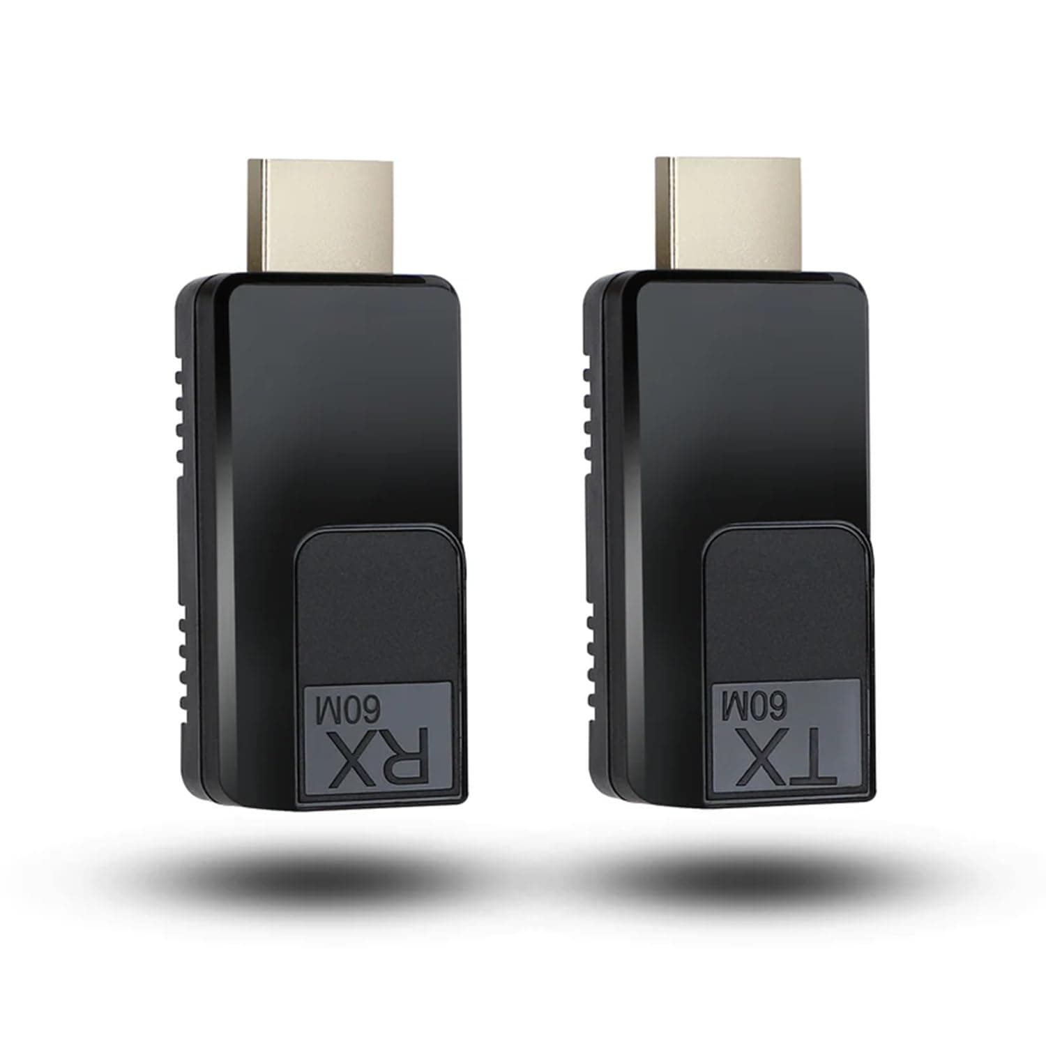 MICROWARE HDMI Extender over Ethernet 60M/196ft with 1080P@60Hz 3D Repeater RJ45 to HDMI Converter Transfer Single by Cat5e/Cat6/OFC Cable with 5V Power Adapter