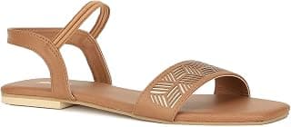 Bata Women SANSA SANDAL Flats, Light Brown, (5613339)