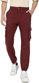 Campus Sutra Men's Regular Fit Low Rise Cargo Pant