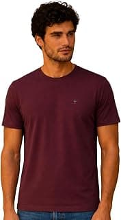 Louis Philippe Mens Premium 100% Cotton Everyday Layering Solid Crew Neck Tshirt Slim Fit