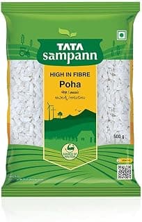 Tata Sampann High in Fibre Poha, 500g