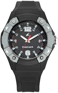 Fastrack Fastrack Trendies Quartz Analog Black Dial Black Silicone Strap Watch for Guys - NR38057PP02