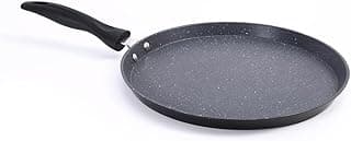 Wonderchef Duralite Die-cast 28 cm Dosa Tawa | 5 Layer Healthy Duramax Non-Stick Coating | Soft Touch Handle | Pure Grade Aluminium | PFOA Free | 2 Year Warranty Grey