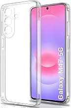 TheGiftKart Back Cover Soft Case for Samsung Galaxy M47 5G | Best Camera Protection | Inbuilt Dust Plugs & Anti-Slip Grip | Ultra Clear Slim Back Cover Case for Samsung M47 5G (Silicone, Transparent)