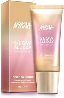 Nykaa Glow All Day Illuminating Strobe Cream + Moisturising Primer + Highlighter - Golden Hour (30g)
