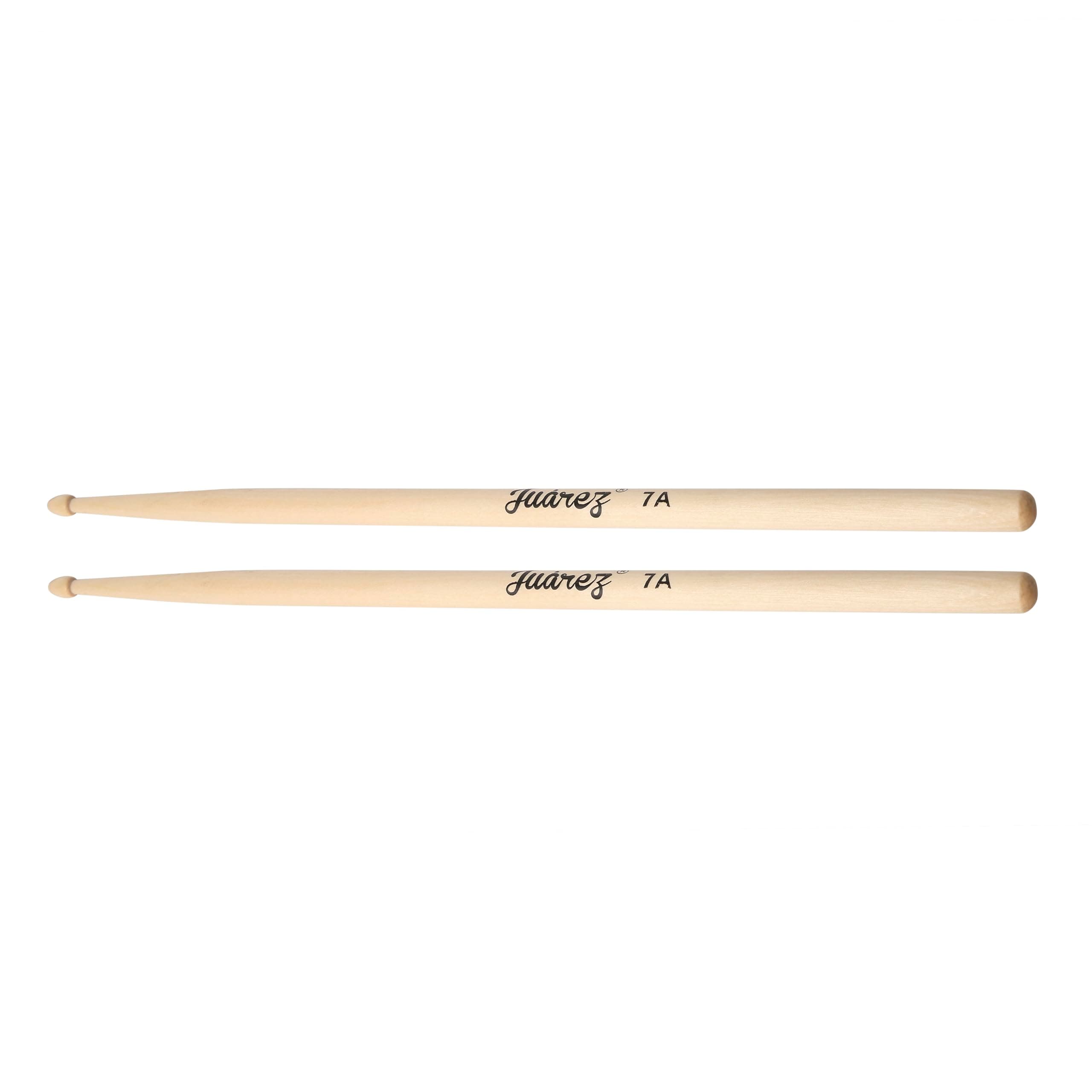 Juârez JRDS200 Wooden Drum Sticks – 7A Size, Lightweight Maple Wood with Wooden Tips, Balanced Grip for Drummers (Pair)
