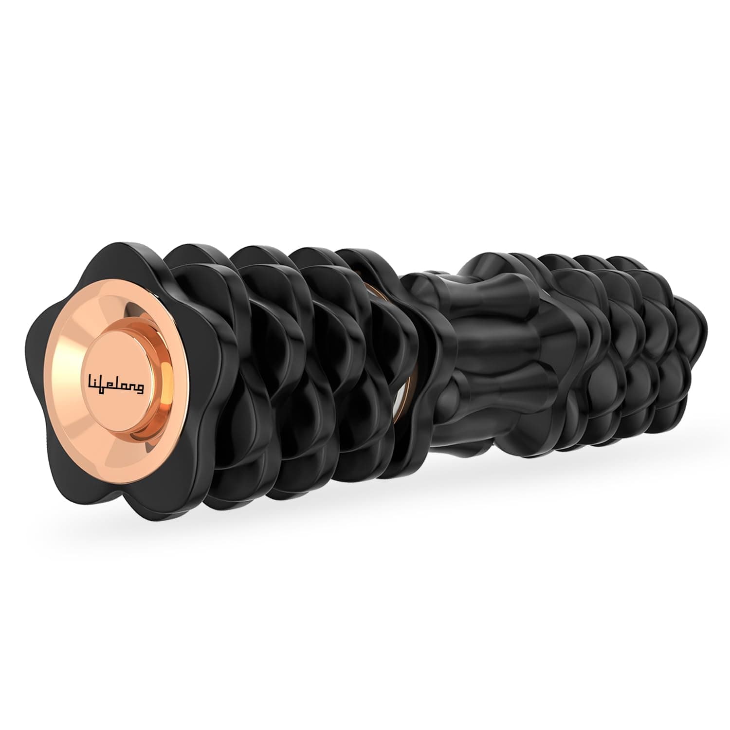 Lifelong Electric Foam Roller - High-Intensity 4-Level Vibration for Deep Tissue Massage, Durable ABS + EVA, Lightweight & Portable, Upto 1hr 45min Battery Life, Ideal for Gym, Yoga, Muscle Relax