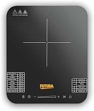 Hawkins Futura Single Induction Hob, 2000-W Cooktop with 20 Power Settings, Precise Time Setting Intervals, Child Lock, Black (FIC1A1)