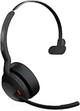 Jabra Evolve2 55 Air Comfort Wireless Mono Headphones - Noise Reduction and ANC Microphones - MS Teams Certified, Compatible with Other Platforms - Black
