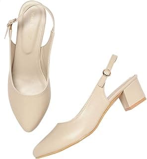 Marc Loire Women's Pointed Toe Block Heel Pumps for Office, Party and Formal Occasions