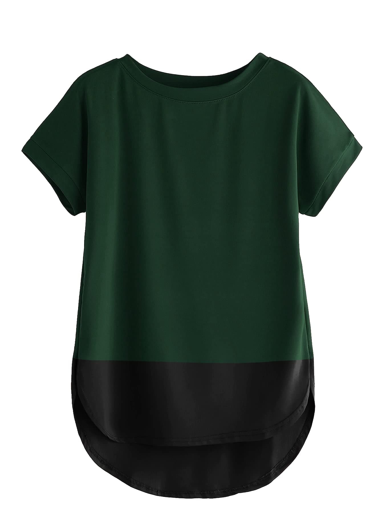 Fabricorn Combo of Plain Color Stylish Up and Down Cotton Tshirt for Women