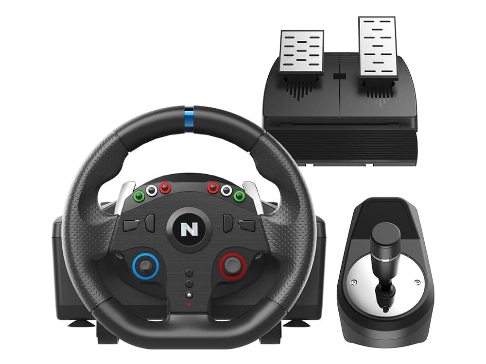 NiTHO Drive Pro ONE Competition PC Gaming Racing Wheel with Separate Shifter and Floor Pedals, 270° Steering Wheel for Windows, Zero Dead Zone Control for Driving Simulator Games