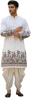 Trustous Men’s Pure Cotton Kurta Dhoti Set | Traditional Ethnic Wear for Men | Comfortable Lightweight Kurta with Dhoti | Festive, Wedding, Puja & Traditional Occasion Outfit