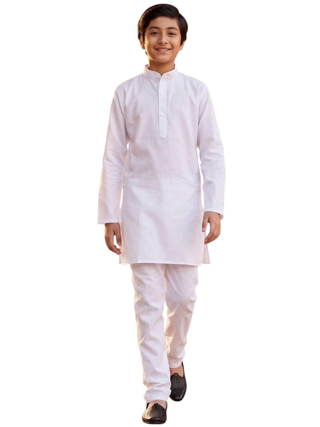 AJ DEZINES Kids Solid White Kurta Pajama Set For Boys | Festive & Ethnic Wear | Kids Dress | Independence Day Kurta Pyjama for Boys | Special Occasion & Party Outfit