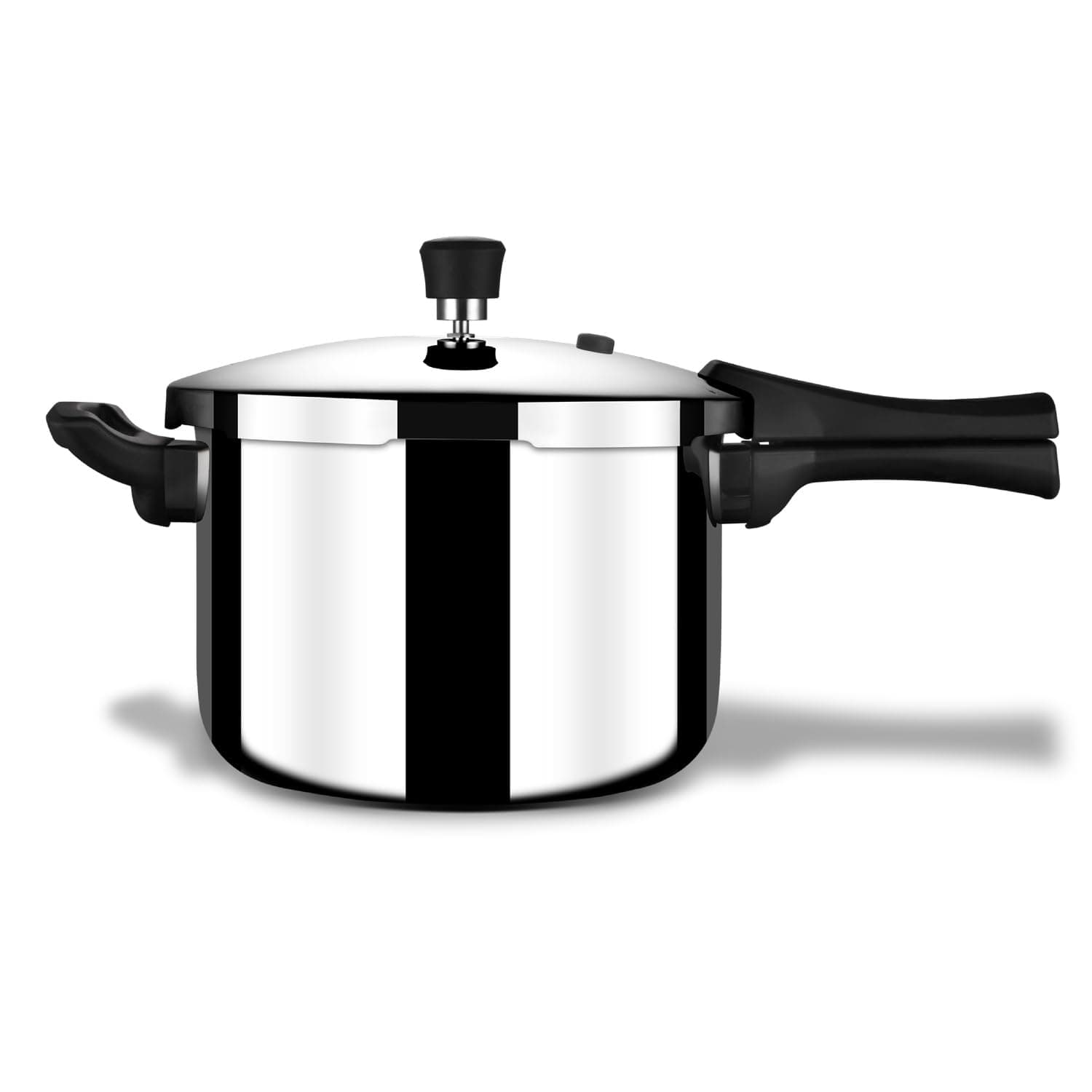 Stahl Xpress Cooker 8 L Triply Pressure Cooker Broad, Induction Cooker, Outer Lid Pressure Cooker, Induction & Gas Stove Compatible, 5 Years Warranty