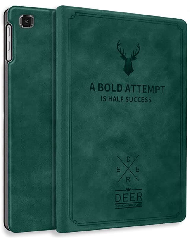 Robustrion Smart Flexible Flip Stand Case Cover for Samsung Galaxy Tab A7 10.4 inch [SM-T500/T505/T507] 2020 - Deer Dark Green
