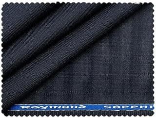 Raymond Wool Blend Fine Sapphire Suiting & unstiched Trouser Fabric (Cut size-1.3MTR)