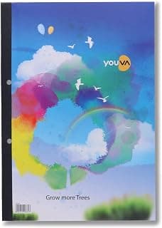 YOUVA Navneet Youva | Refill Book For Projects And Extensions | Hard Base Notebook With Patti Binding | A4 Size - 21Cm X 29.7Cm | Single Line | 150 Pages | Pack Of 3