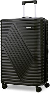 American Tourister Travix | Check-in Trolley Bag (77 cm) | 360° 8 Wheel Travel Luggage | Hard Case Polycarbonate Suitcase | Recessed Combination Lock | Black