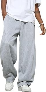 dockstreet Straight Wide fit Long Length Trouser Style Drawstring Trackpant for Men/Trending Sporty Style, Relaxed Casual Pants for Men