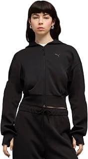 PUMA | TECH SENSE Women's Full-Zip Crop Hoodie | Black | M