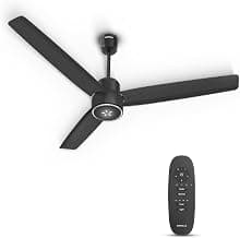 Havells EPIC SIGNIA BLDC Ceiling Fan 1200mm, 5 star, LED Speed Indicator, 380 RPM, Up to 65% Savings, Reverse Rotation,4 Speed Modes, Low Wattage 30W, Low Noise, Air Flow:225 CMM, Black