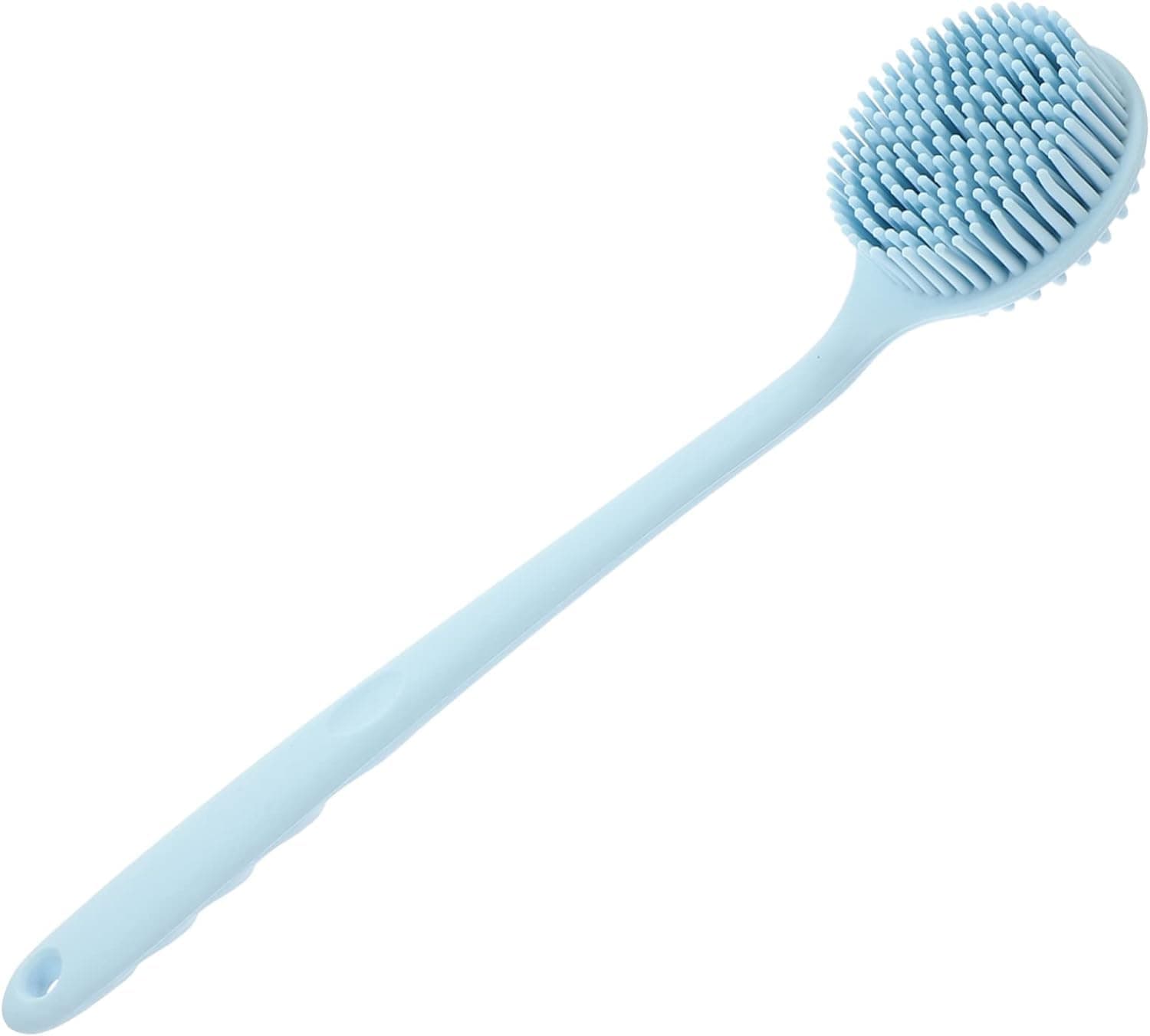 RENESMEE Massage Brush Bathing Brush Practical Back Cleaning Scrubber Silicone Bath Brush Multi-Function Body Long Handle Double-Sided Shower Brush Back Massage Exfoliation Wisp Body Scrub Brush