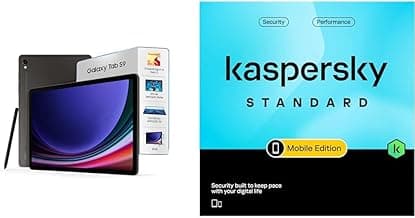 Samsung Galaxy Tab S9, S Pen in-Box, 27.81 cm (11 inch) Dynamic AMOLED 2X Display, RAM 8 GB, ROM 128 GB Expandable + Kaspersky Standard Mobile Security 1 Device 1 Year (Physical Pack)