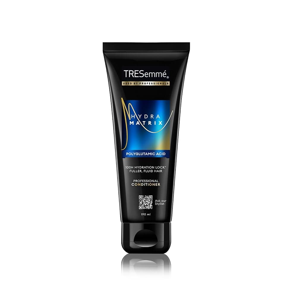TRESemme Hydra Matrix Conditioner 190ml with Polyglutamic Acid |100H Hydration Lock for Fluid Hair | Paraben Free Conditioner for Dry Frizzy Hair
