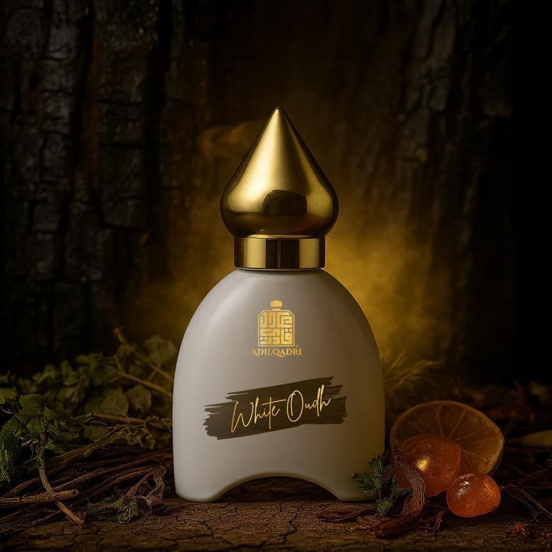 Adilqadri White Oudh Perfume for Men | Strong Masculine Woody Oudh Fragrance | Long-Lasting Eau De Parfum | A Blend of Delicate Oudh & Fresh Florals | 50ml