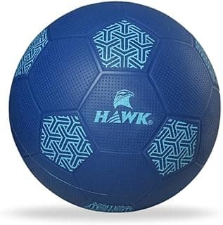 Hawk Home Play Football for Kids Under 12 Years, Blue, Size 3, Durable and Water-Resistant