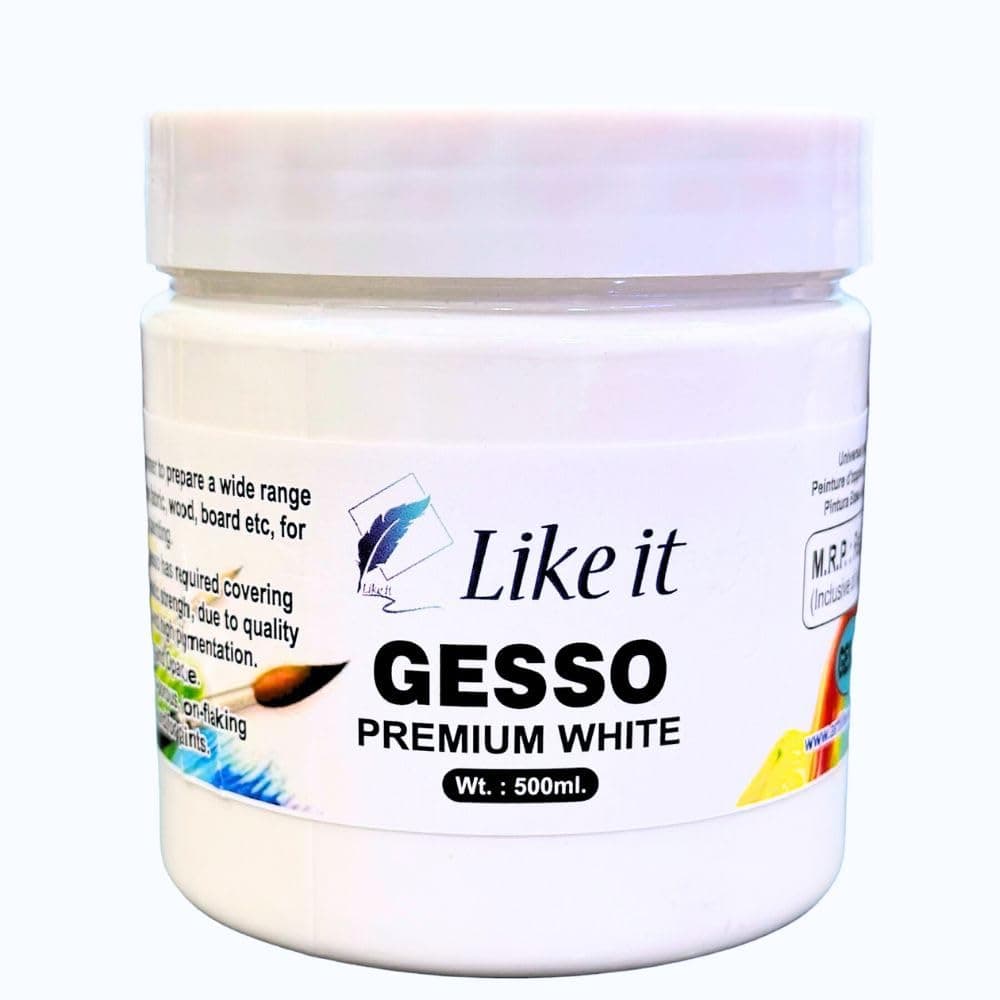 like it 500ml Oil Painting Primer Gesso White Primer, Acrylic Medium, Molding Paste, Retarder Gel Medium