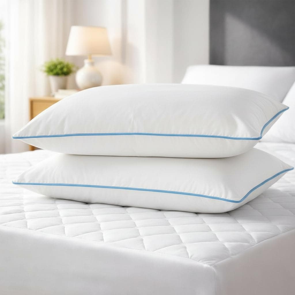 ROMA PUF Stardust Virgin Microfiber Pillow, Height Adjustable, Orthopedic, Toxin-Free, Soft & Supportive for Neck Back Shoulder Cervical Side Sleeping, Pack of 2 (24x16 Inch)(Bag Included)