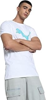 PUMA Men Cotton Solid Classic Fit Tees