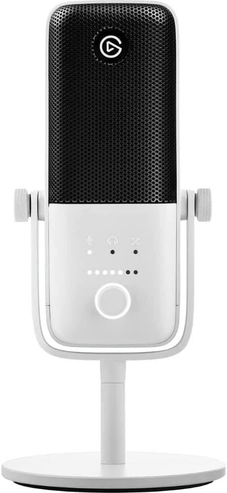 Elgato Wave:3 White - Premium Studio Quality USB Condenser Microphone for Streaming, Podcast, Gaming and Home Office, Free Mixer Software, Anti-Distortion, Plug ’n Play, for Mac, PC