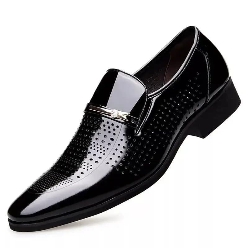Centrino Mens 9563 Centrino Men Glossy Formal Shoes |Slip-On Design with Cushioned Insole for Comfort |Craftsmanship for All-Day Elegance 9563-2