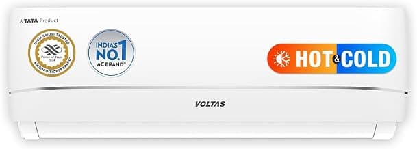 Voltas 1.5 ton, 3 Star, Hot & Cold Inverter Split AC (Copper, 4-in-1 Adjustable Mode, Anti Fungi Technology, SAC 183VH Vectra Zenith Silver)
