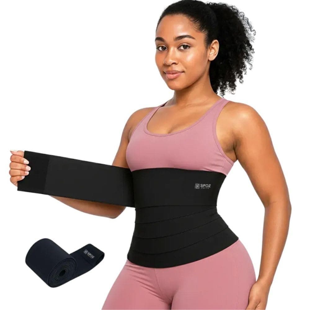 Sifoz Free Size Premium Slim Belt for Women Belly Fat Abdominal Belt After Delivery for Tummy Reduction Waist Belt Elastic Band Weight Loss Flat Belly Belt Body Shaper Tummy Wrap