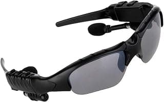Drumstone 2 In 1 Wireless Bluetooth MP3 Rectangular Polarized Lenses Music Sunglasses V4.1 Stereo Hand-free Headset for Men and Women (Black)