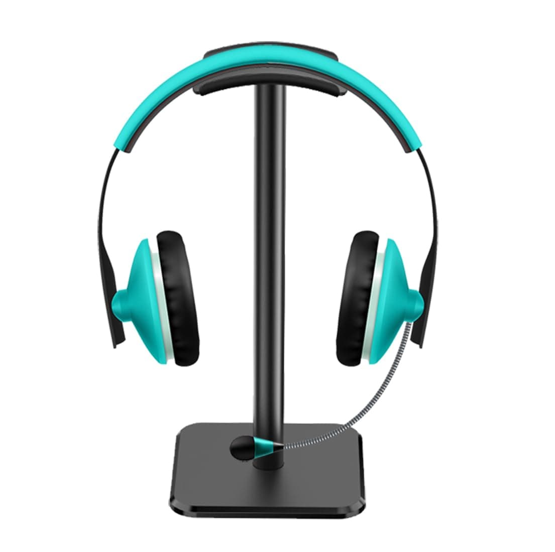 OIVO INDIA Headphone Stand Headset Holder with Aluminum Supporting Bar Flexible Headrest ABS Solid Base for All Headphones Size (Only Stand)