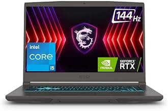 MSI Thin 15, Intel 13th Gen. i5-13420H, 40CM FHD 144Hz Gaming Laptop (16GB/512GB NVMe SSD/Windows 11 Home/NVIDIA GeForce RTX 3050, GDDR6 4GB/Cosmos Gray/1.86Kg) B13UC-125IN