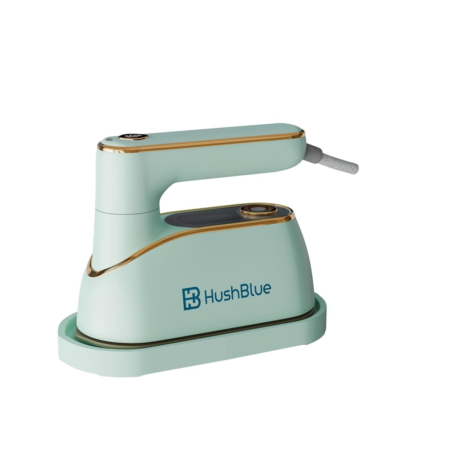 HushBlue Travel Garment Steamer for Clothes| 180 degree rotation| Ultra Fast 15s Heat-Up| 1300W Powerful Wrinkle Remover| Portable & Lightweight | 2 in 1 Vertical and Horizontal Use| Home & Travel use