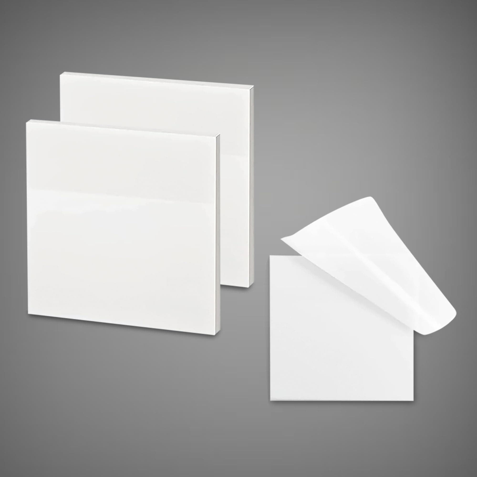 Transparent Sticky Note Pad, 200 Sheets Self-Sticky Note Pads, 3x3 Inch Self Adhesive for Studying, Making Diagrams and Writing